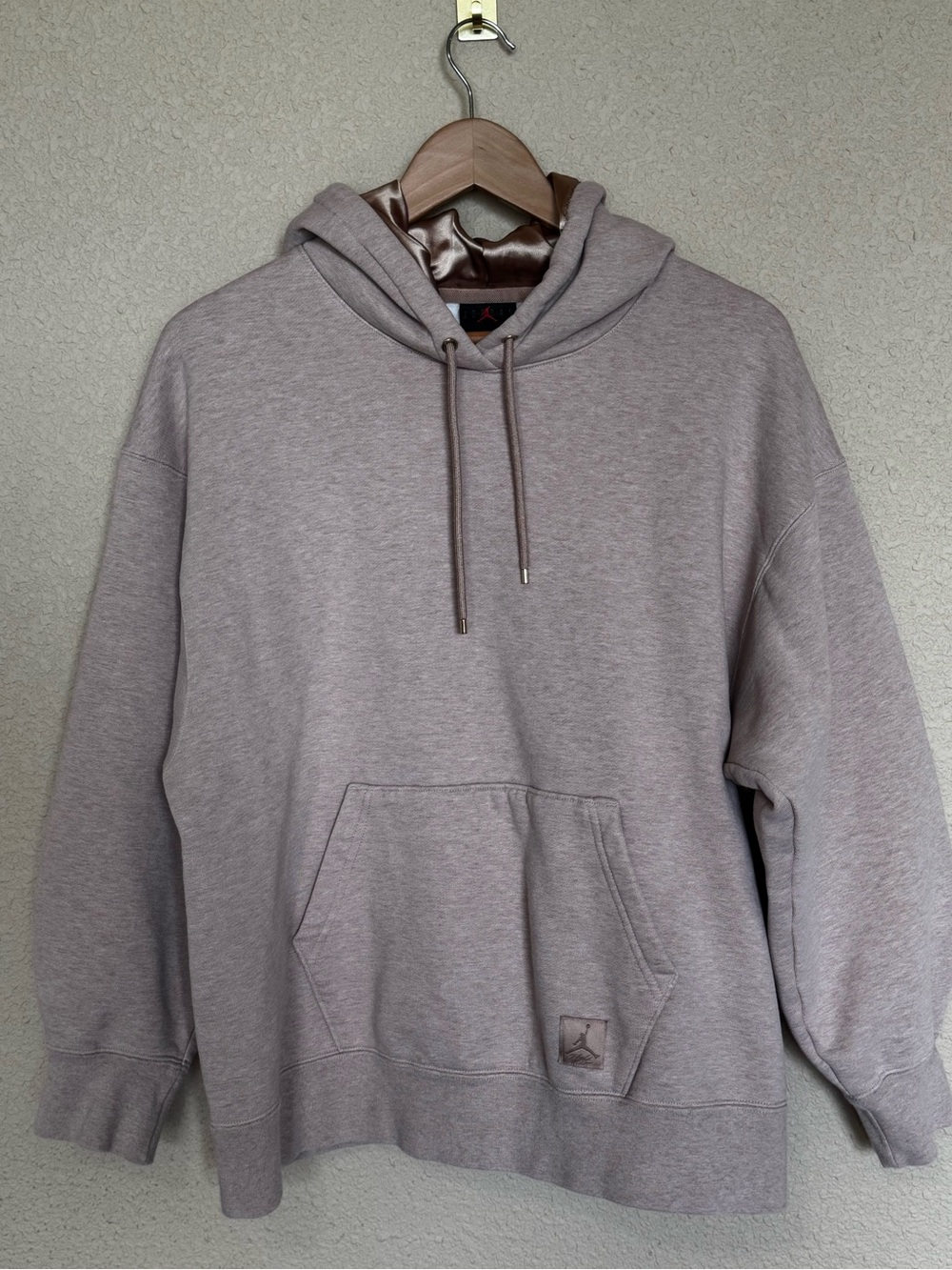 Jordan Women's Flight Fleece Satin-Lined Pullover Hoodie - Small